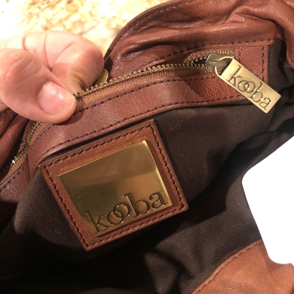 Kooba cognac brown mini-medium leather purse (P2) - Picture 7 of 7
